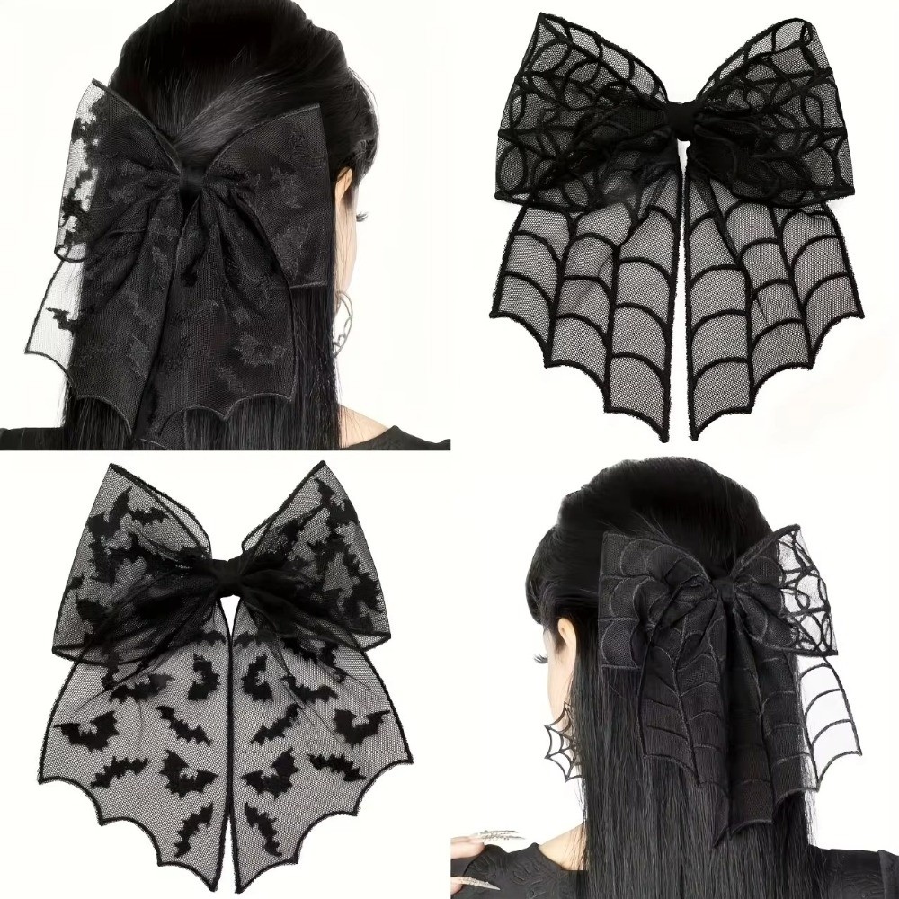 Embroidery Veil - Koronkowe tiulowe wizjery do włosów, spinki