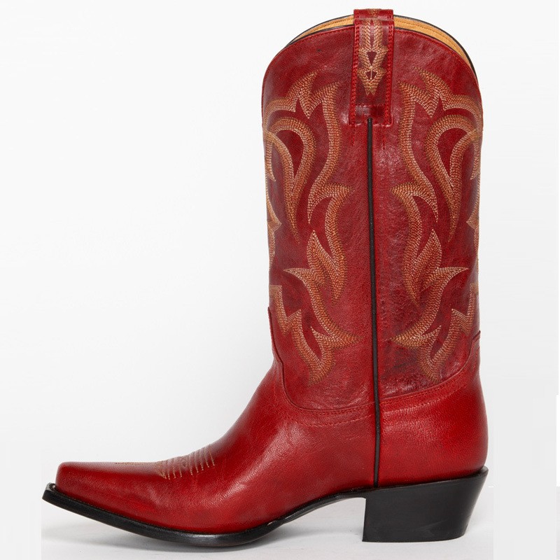 Embroidery On Leather - Nowe damskie botki z haftem na