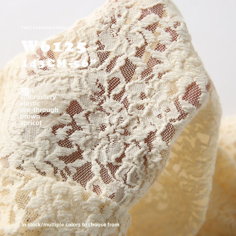 Tkanina żakardowa z elastyczny – Embroidery Veil recenzja i cena