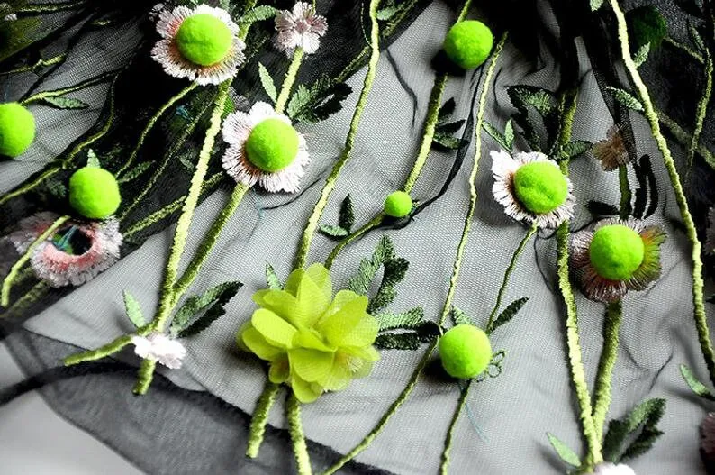 Tkanina koronkowa z haftem 3D, – Embroidery Veil recenzja i cena