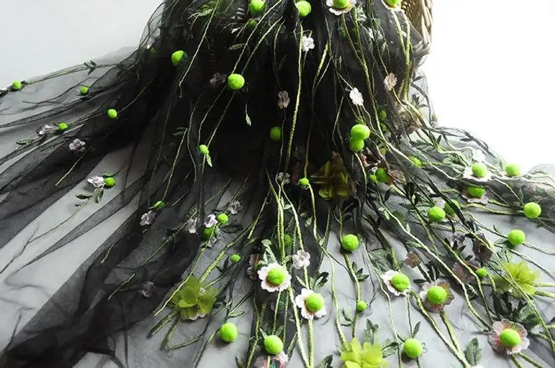 Tkanina koronkowa z haftem 3D, – Embroidery Veil recenzja i cena