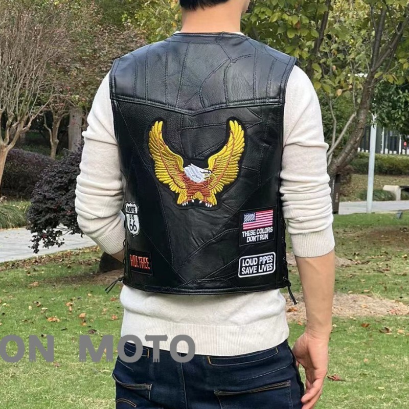 Nowe Kamizelki Motocyklowe Męs – Embroidery On Leather recenzja i cena