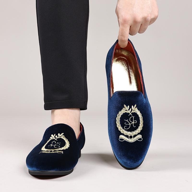 Luksusowe mokasyny męskie ze s – Embroidery On Leather recenzja i cena