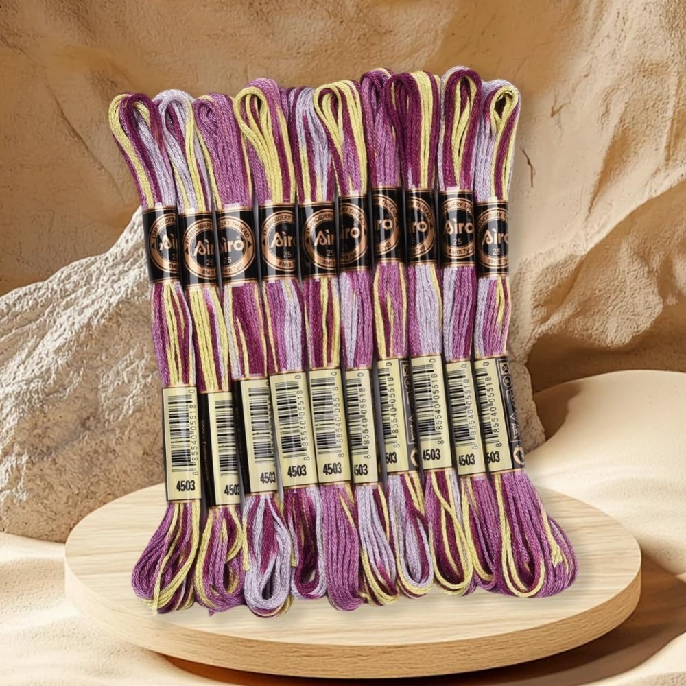 6 nici fioletowa różnokolorowa – Embroidery Kit recenzja i cena