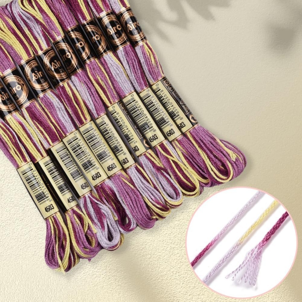 6 nici fioletowa różnokolorowa – Embroidery Kit recenzja i cena