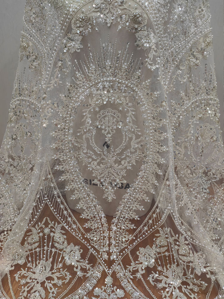 1 jard białej, gęstej siatki z – Embroidery White Dress recenzja i cena