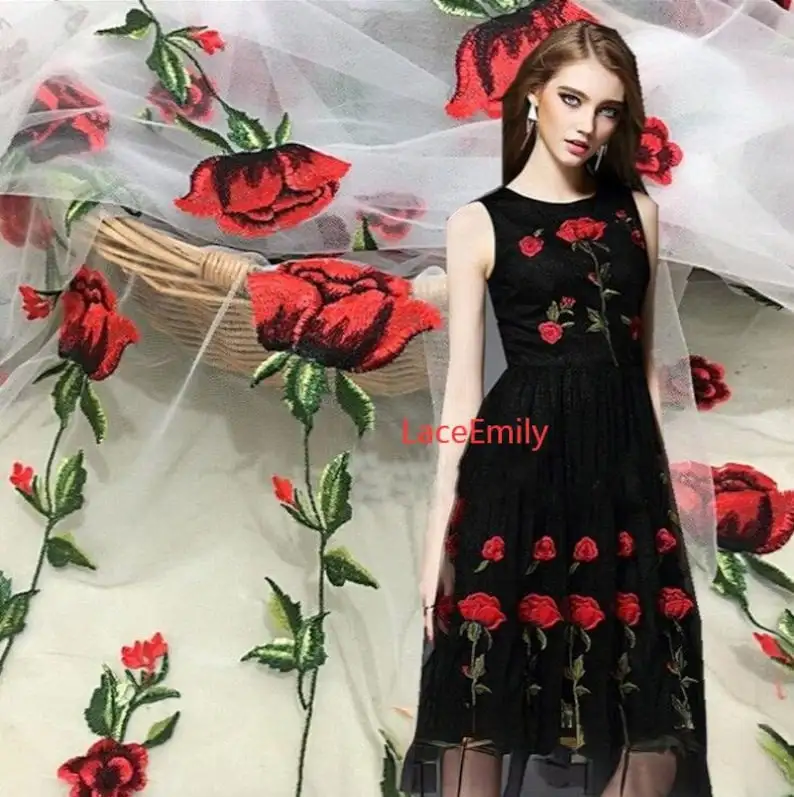 Czerwona Róża Koronka Kwiatowy – Embroidery Veil recenzja i cena