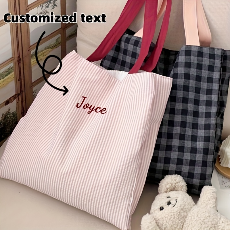 Torba na zakupy z haftowanym i – Embroidery Names recenzja i cena