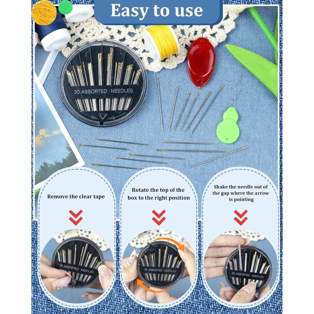 Zestaw 30 stalowych igieł do s – Embroidery Kit recenzja i cena