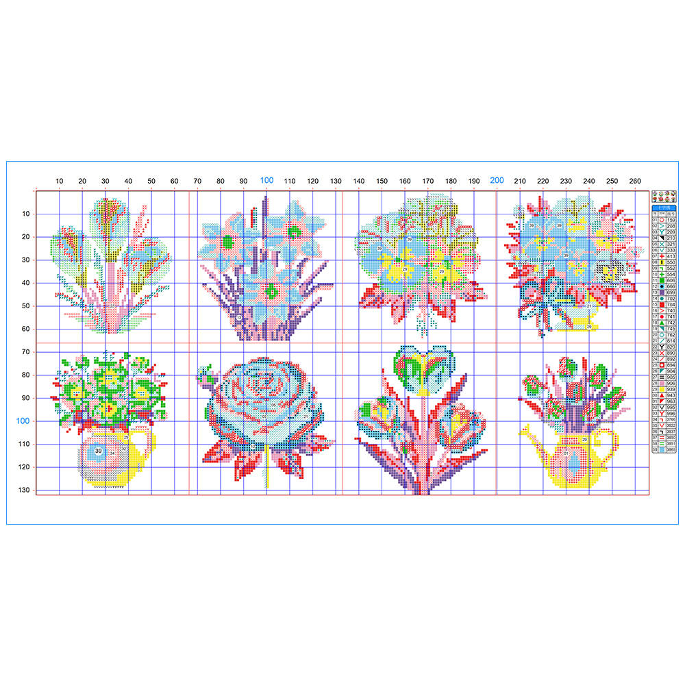 Evershine 8 szt. Mini Wazony z – Embroidery X Stitch recenzja i cena