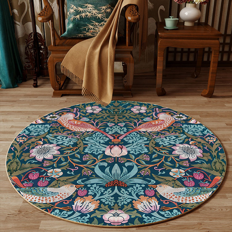 Okrągły dywan w stylu chińskim – Embroidery Online Designs recenzja i cena