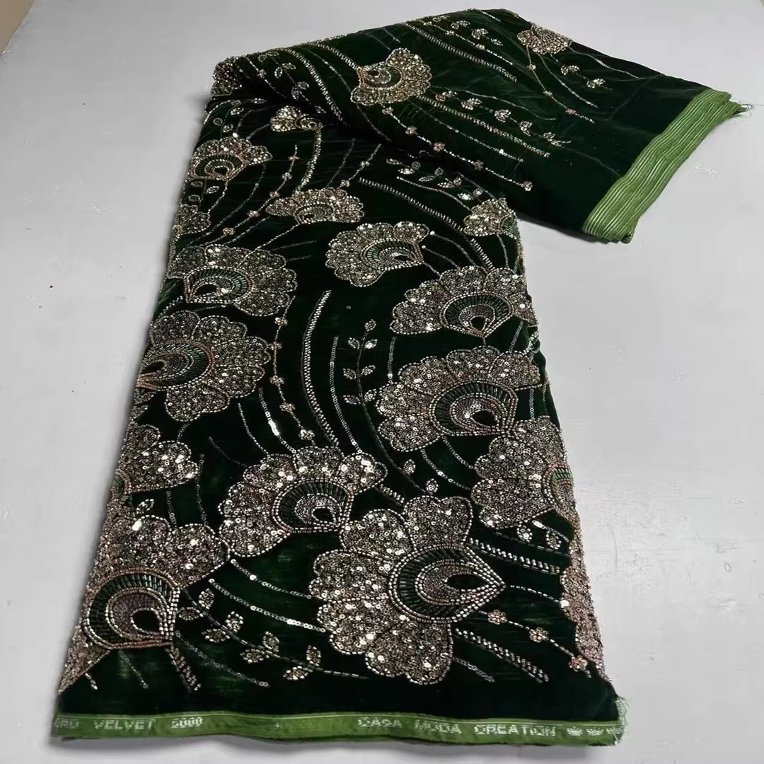 5 jardów nowej aksamitnej tkan – Embroidery Beads recenzja i cena