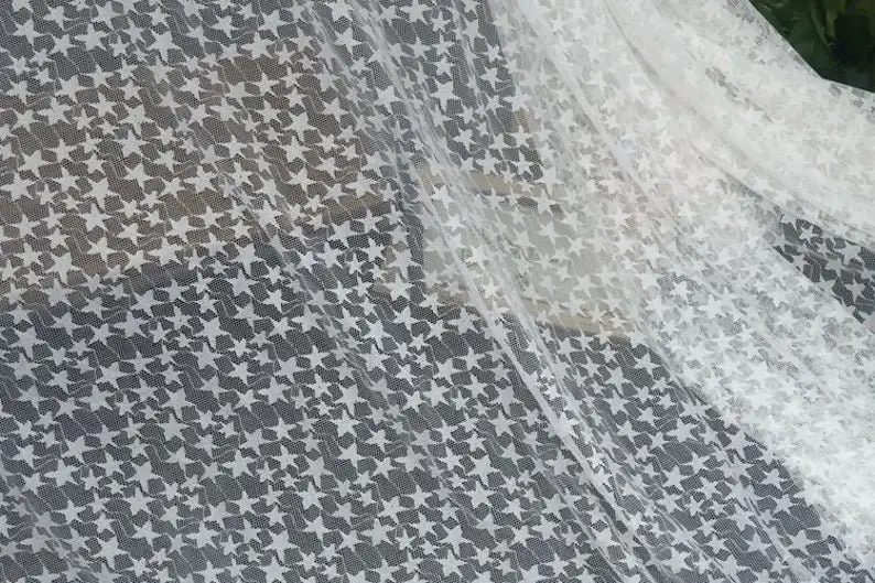 Czarno-biała miękka koronka ha – Embroidery Veil recenzja i cena