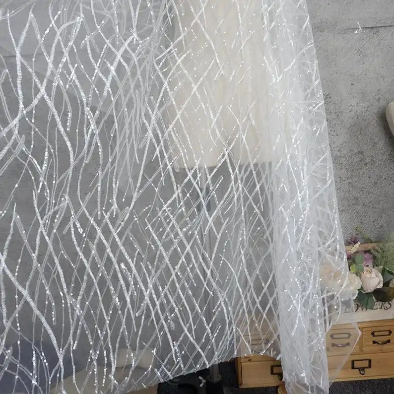 Ciężkie cekiny Koronkowa tkani – Embroidery Veil recenzja i cena