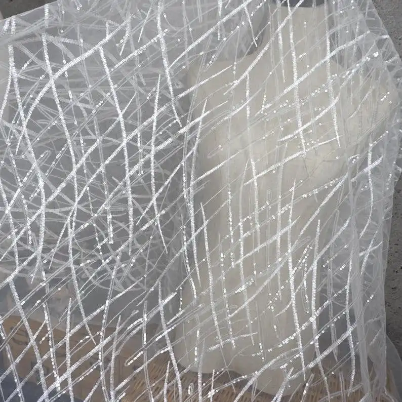 Ciężkie cekiny Koronkowa tkani – Embroidery Veil recenzja i cena