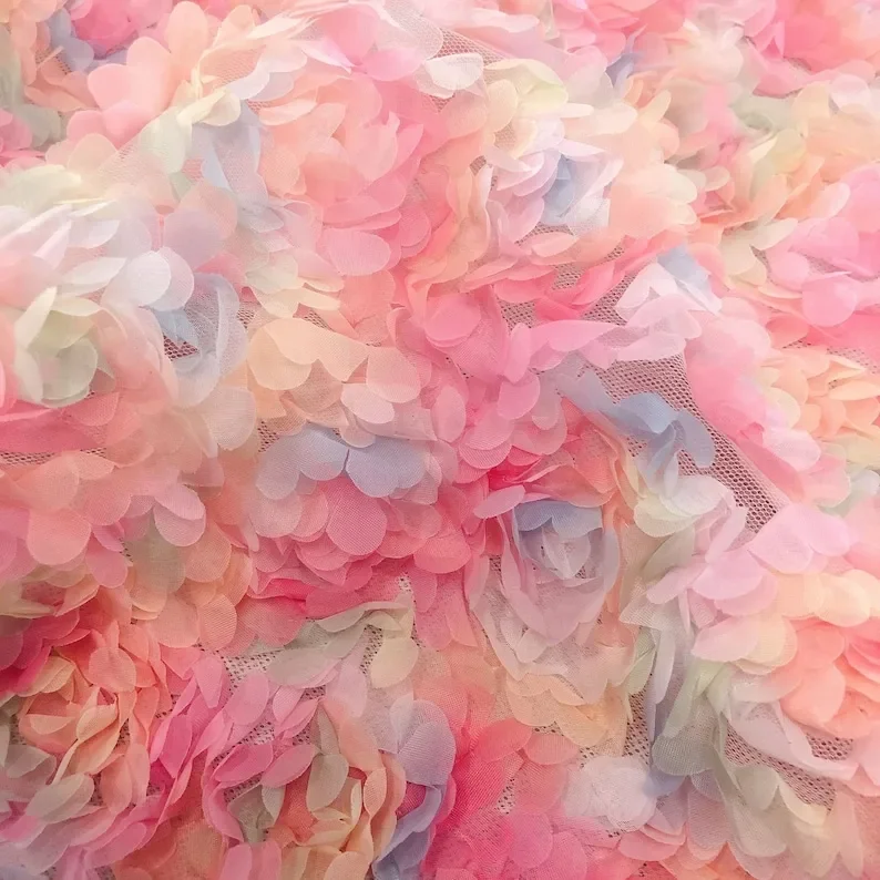 Tkanina tiulowa z haftem kwiat – Embroidery Veil recenzja i cena